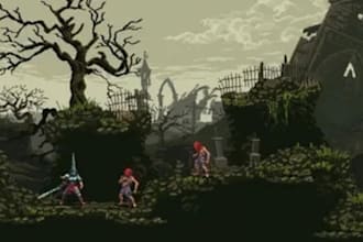 design retro pixel art assets, sprite sheets, and tilesets for games