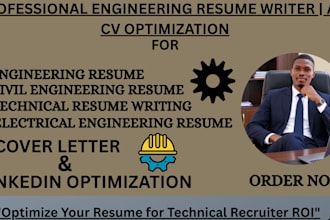 write an ats engineering CV, linkedin and cover letter