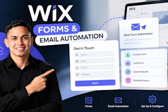 create wix contact form lead form quote request booking inquiry email automation