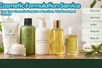 formulate cosmetic products skincare haircare and beauty products