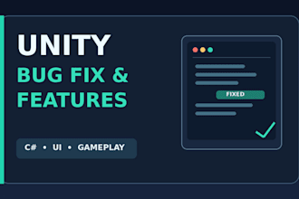 fix bugs or add features to your unity game