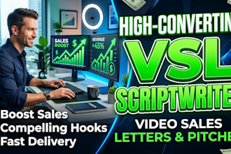 write high converting video sales letter scripts and vsl scripts