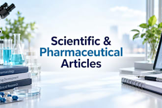 write scientific and pharmaceutical articles