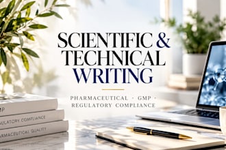 write scientific and technical articles and content