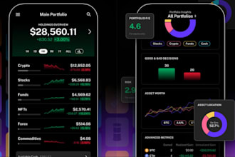 build investor portfolio management app and investment tracking web platform