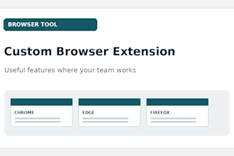 build a custom chrome or edge browser extension