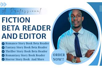 be fiction beta reader, fantasy beta reader, novel, horror thriller beta reading