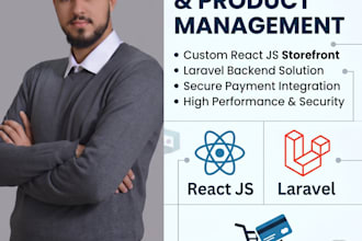 build a high performance ecommerce website with laravel and react