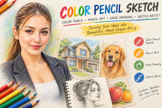 color pencil sketch, colored pencil, pencil art, hand drawing, sketch artist