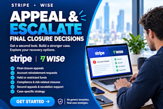 appeal stripe or wise account suspensions, sudden closures, and payment holds