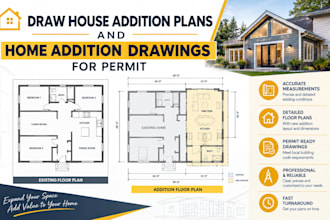 draw house addition plans and home addition drawings for permit