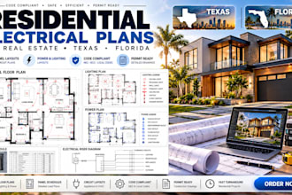 create residential electrical plans for real estate in texas and florida