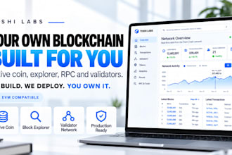build a custom evm blockchain with native coin