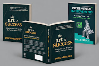design self help book cover, personal development cover and mindset book cover