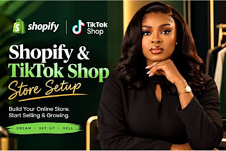 setup shopify tiktok shop, tiktok shop dropshipping, shopify store design tiktok