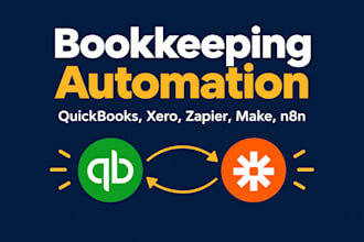 automate your quickbooks or xero bookkeeping with zapier, make, n8n