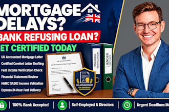 prepare uk accountant mortgage letter comfort letter income check