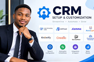 setup less annoying CRM jobtread kommo acculynx knowify creatio CRM servicetitan