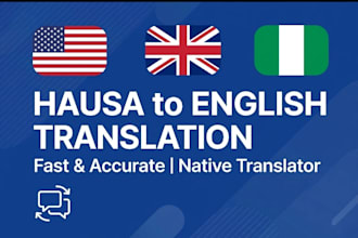 translate hausa to english, english to hausa
