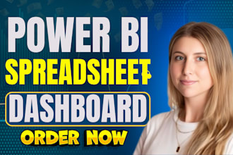create interactive power bi dashboard, data visualization, power bi report