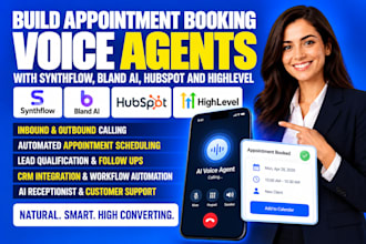 build appointment booking voice agents with synthflow bland hubspot highlevel