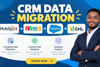 crm data migration hubspot zoho salesforce gohighlevel cleanup import keap nimbl