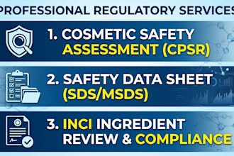 do cosmetic safety assessment, safety data sheet and ingredient review