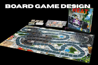 do board game design, game mechanics, prototype and card game development