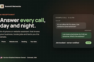 build an ai phone receptionist or website assistant for your business