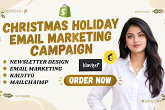 design highly converting christmas holiday email marketing campaign newsletter