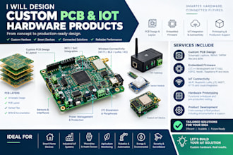 design custom pcb and iot hardware products