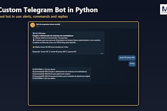 create a custom telegram bot with python
