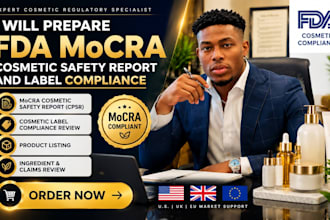 fda mocra cosmetic safety report cosmetic registration product label compliance