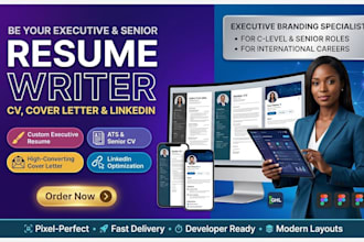 write your executive and senior resume CV cover letter optimize your linkedin