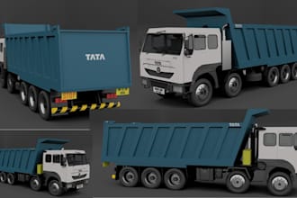 design 3d truck 3d scan data truck modeling cad design rc mini truck 3d printing