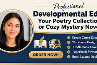 developmental edit your poetry collection or cozy mystery novel