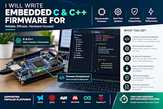 write embedded c and c plus plus firmware for