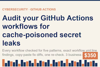 audit your github actions workflows for cache poisoned secret leaks