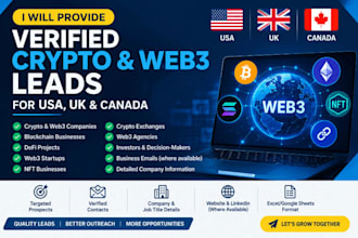 get you uk crypto and forex leads, coinbase, investores leads, stock leads