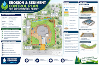 draw an erosion and sediment control plan