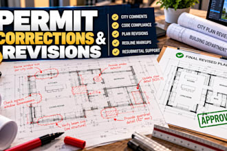 create california and new york permit correction drawings
