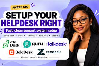 setup zoho desk guru talkdesk livepro helpjuice bolddesk zendesk chatgpt claude