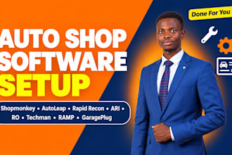 setup rapidrecon shopmonkey ari autoleap autoshop garageplug ramp techman ro ari