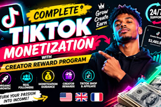 do complete tiktok monetization organically with creator reward program