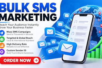 provide a service for bulk sms, text message, whatsapp message and sms blast