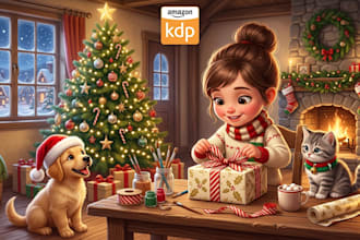 draw christmas storybook illustrations kids children book illustrations