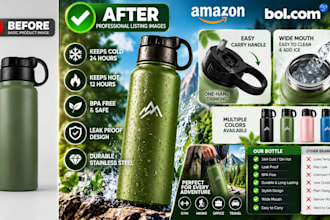 design bol com product listing images, amazon infographics and comparison charts