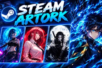 create custom steam artwork profile design showcase