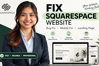 fix squarespace website squarespace bug fix squarespace mobile fix landing page