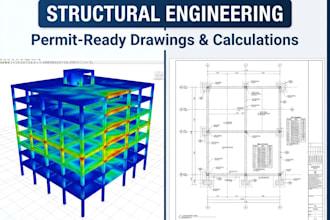 provide structural engineering calculations drawings plan